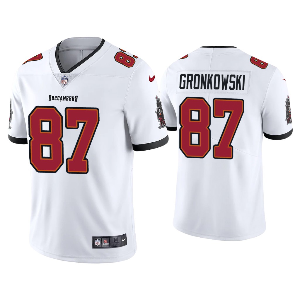 Men Tampa Bay Buccaneers #87 Rob Gronkowski Vapor Limited White NFL Jerseys
